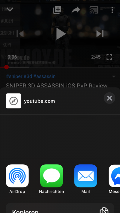 Herunterladen von YouTube