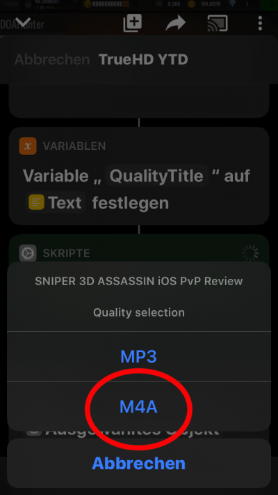 Herunterladen von YouTube