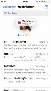Nachrichten ohne Lesebestätigungen iPhone